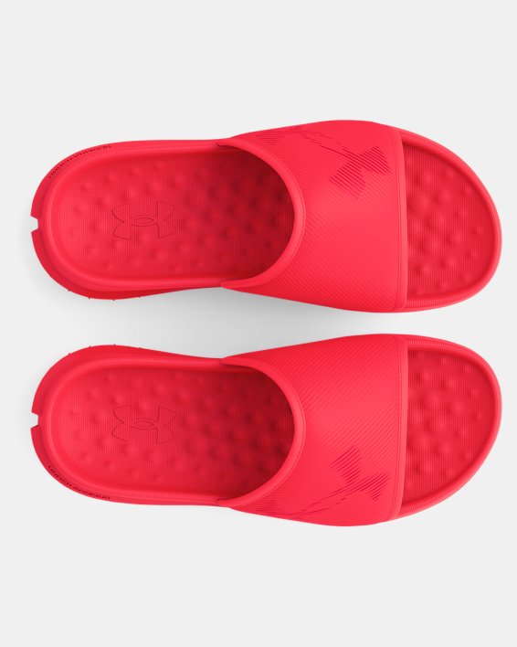 Unisex UA Summit Fat Tire Sway Slides in Red image number 2